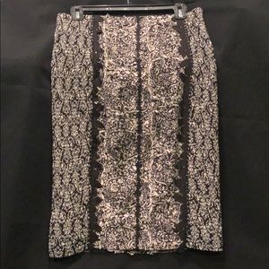 Byron Lars Sombra laser cut pencil skirt